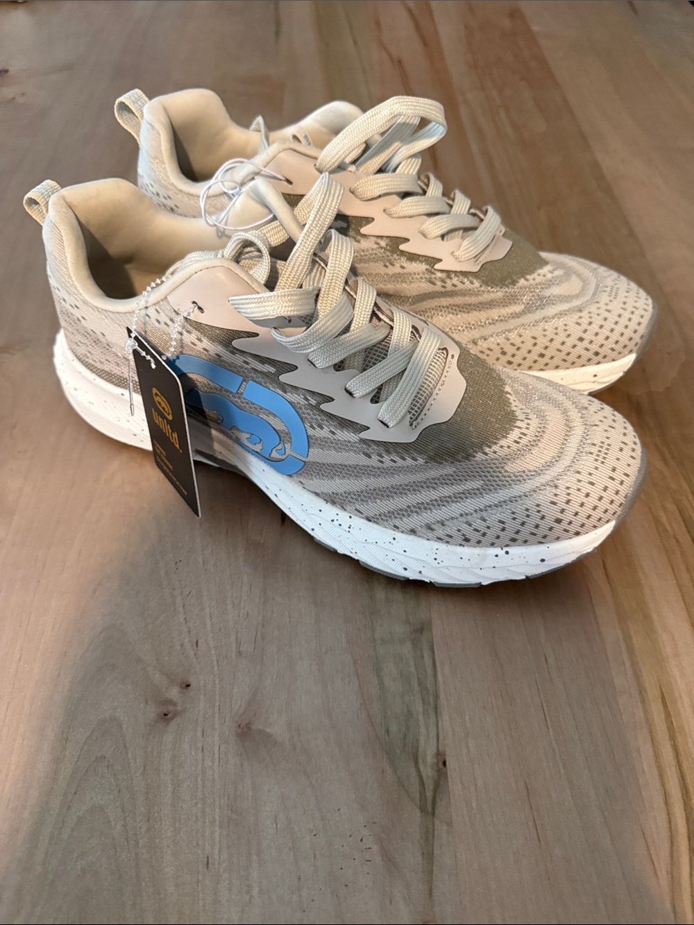 Ecko Unlimited Men’s Athletic Sneakers in Light Gray and Blue